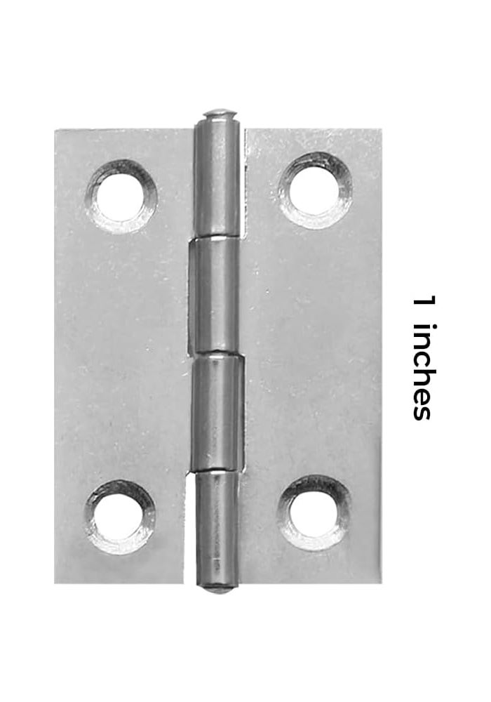 Duravel Door Hinge Folding Butt Hinges for Cupboard Cabinet Windows Door with Screws (6, 1 Inch) - Image 2